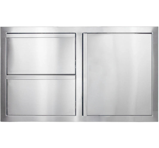 Deluxe 2-Drawer with Single Access Door Combo