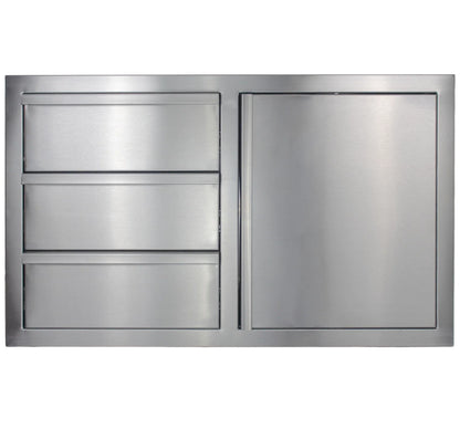 Deluxe 3-Drawer with Single Access Door Combo