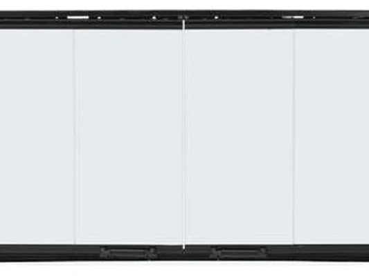 Majestic Original Bi-Fold Glass Doors with Black Trim for Royalton and Reveal 42" Fireplaces