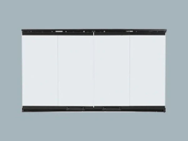 Majestic Original Bi-Fold Glass Doors with Black Trim for Royalton and Reveal 42" Fireplaces