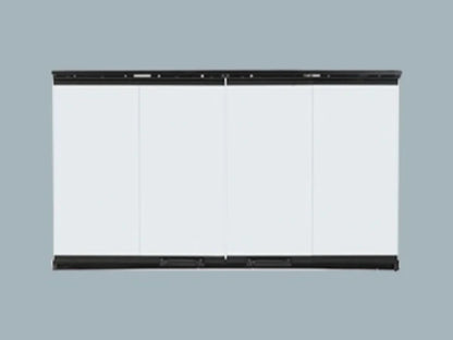 Majestic Original Bi-Fold Glass Doors with Stainless Steel Trim for Royalton and Reveal 42" Fireplaces