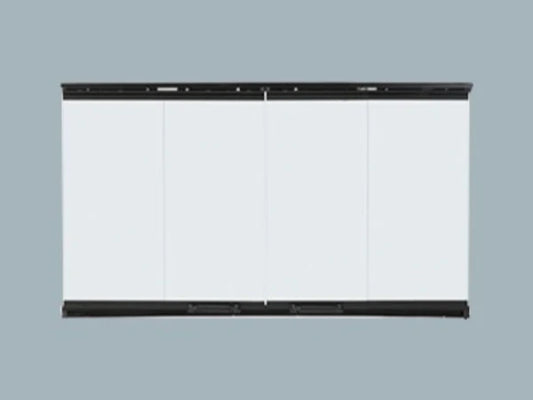Majestic Original Bi-Fold Glass Doors with Stainless Steel Trim for Royalton and Reveal 42" Fireplaces