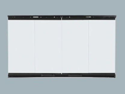 Majestic Original Bi-Fold Glass Doors with Stainless Steel Trim for Sovereign 42" Wood Burning Fireplace