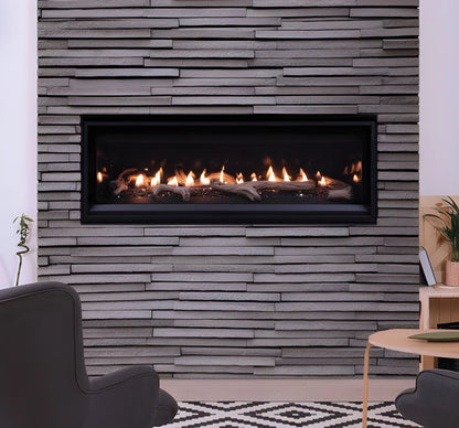 Superior DRL2055 55" Contemporary Direct Vent Gas Fireplace with Linear & Electronic Ignition
