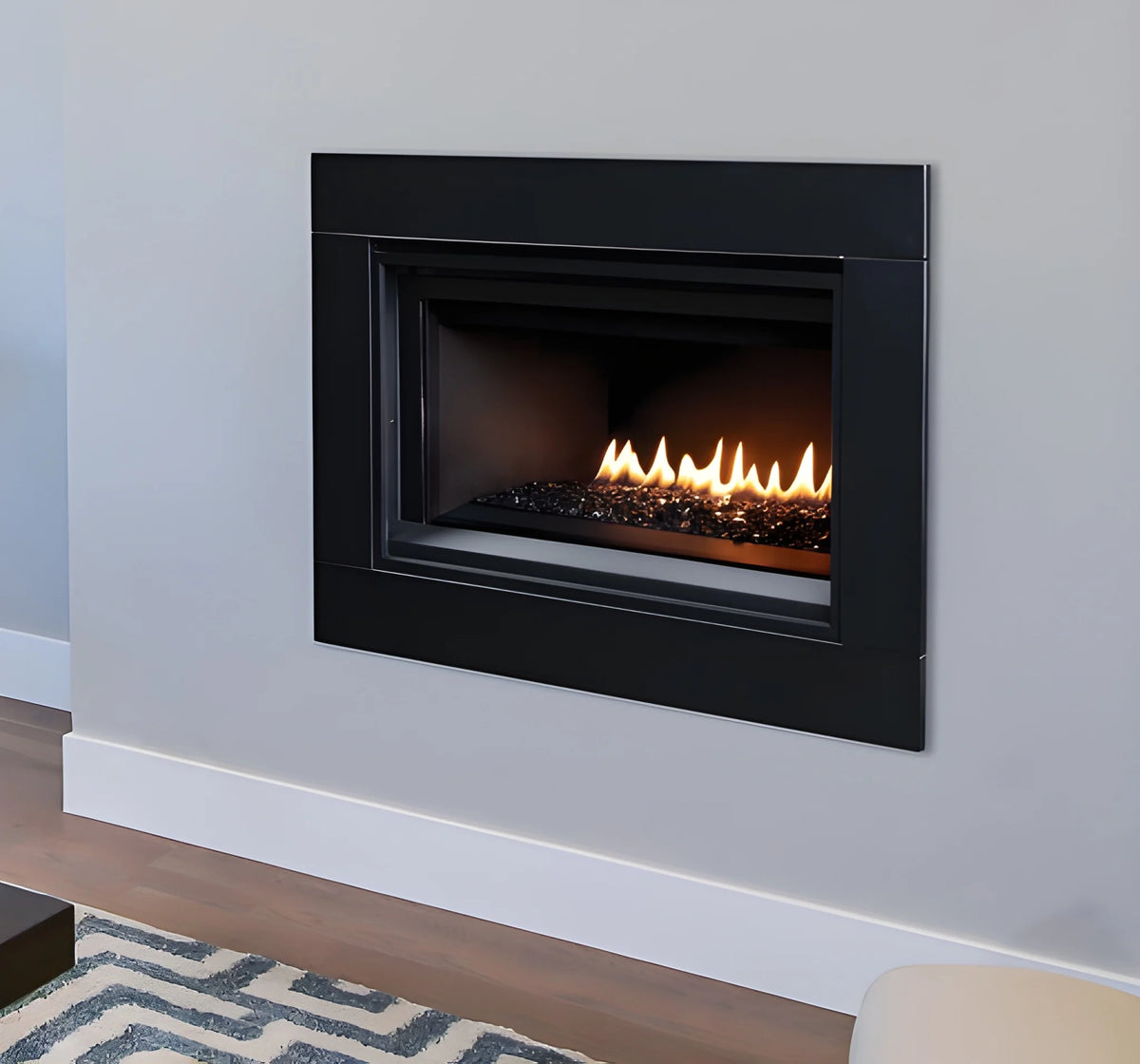 Superior DRL2035 35" Contemporary Direct Vent Gas Fireplace with Linear & Electronic Ignition