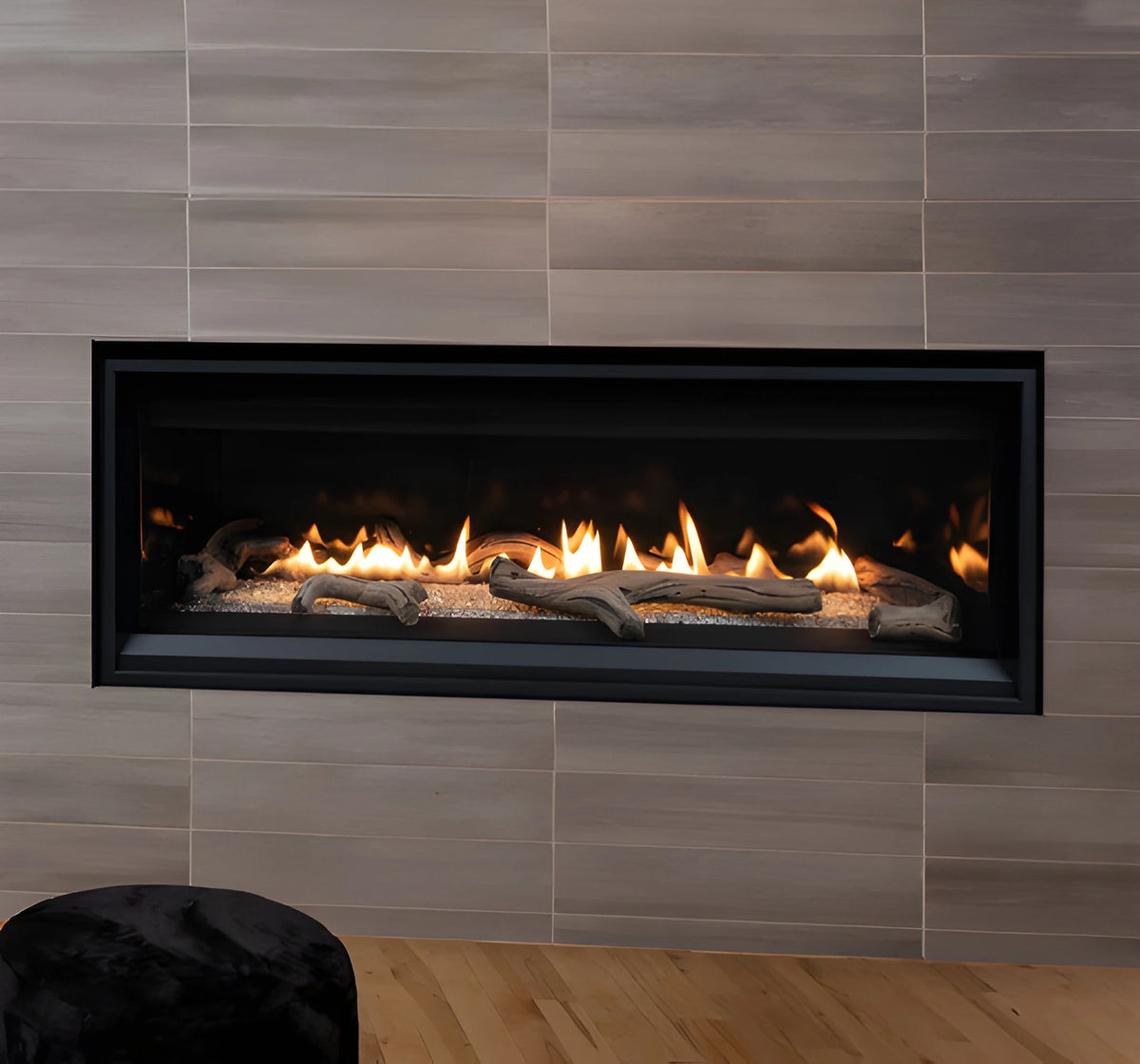 Superior DRL3555 55" Built-In Contemporary Direct Vent Gas Fireplace with Linear & Electronic Ignition
