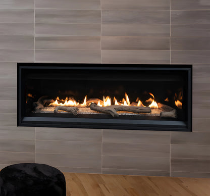 Superior DRL3555 55" Built-In Contemporary Direct Vent Gas Fireplace with Linear & Electronic Ignition