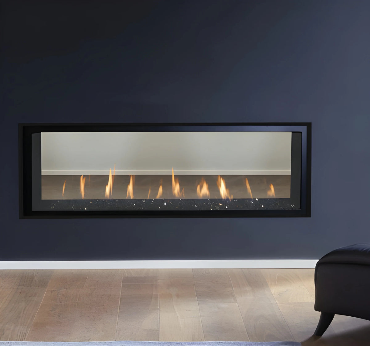 Superior DRL4048 48" Natural Gas Contemporary Direct Vent Gas Fireplace with Linear & Electronic Ignition