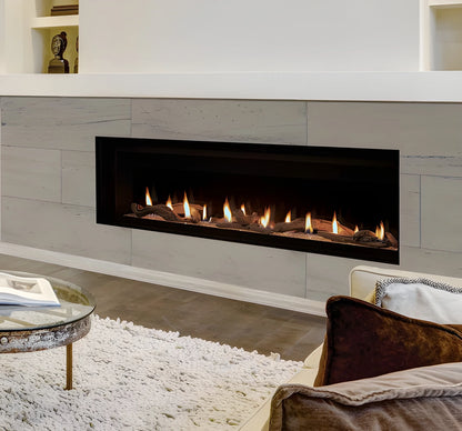 Superior DRL6048 48" Natural Gas Contemporary Direct Vent Fireplace with Linear, Lights & Electronic Ignition