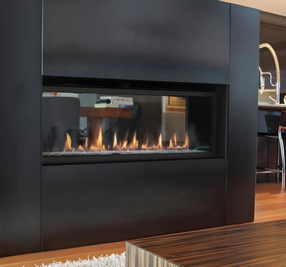 Superior DRL6048 48" Natural Gas Contemporary Direct Vent Fireplace with Linear, Lights & Electronic Ignition