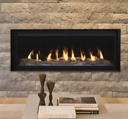 Superior DRL6048 48" Natural Gas Contemporary Direct Vent Fireplace with Linear, Lights & Electronic Ignition