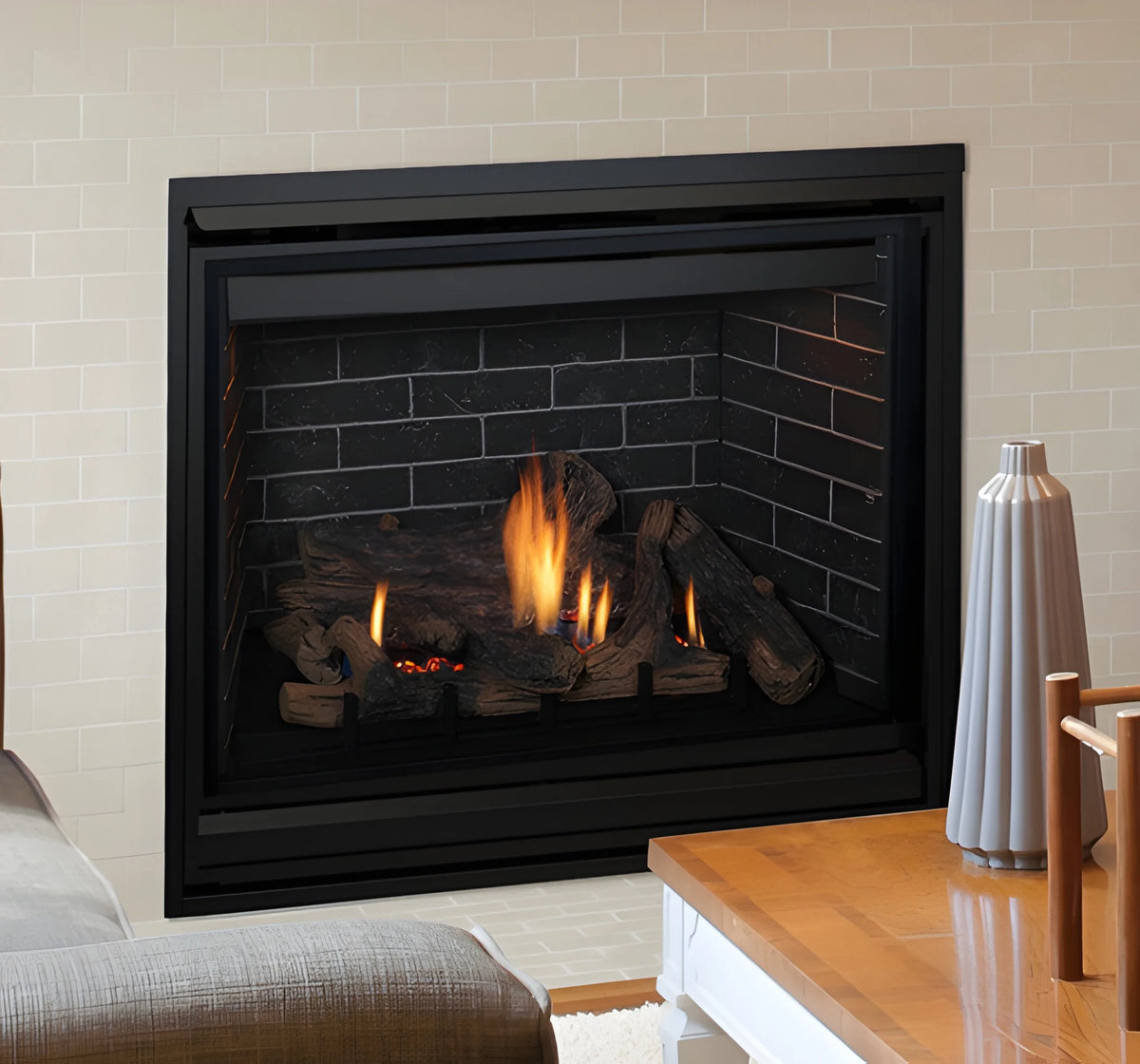 Superior DRT3545 45" Traditional Direct Top/Rear Vent Gas Fireplace with Electronic Ignition