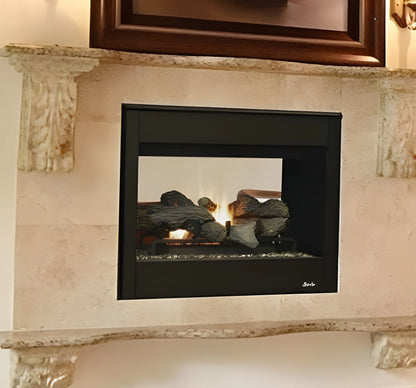 Superior DRT35ST 35" Natural Gas Traditional Direct Vent Gas Fireplace with See-Through & Electronic Ignition