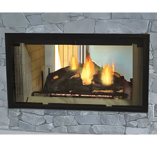 Majestic Designer Series 42" See-Through Radiant Wood Burning Fireplace