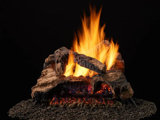 Majestic Duzy 5 30" 8-Piece Fiber Ceramic Vented Gas Log Set