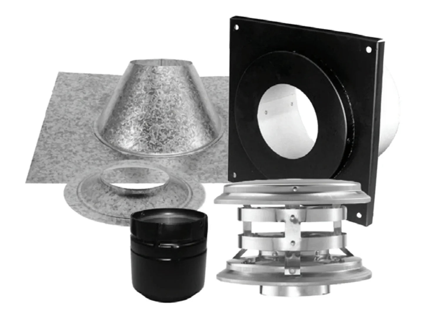 PelletVent Pro Vertical Kit - Flat Ceiling