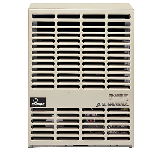 Empire Heater 15" Beige Millivolt Control Without Thermostat Natural Gas Direct Vent Wall Furnace