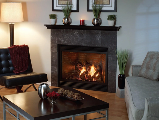 Empire Hearth Tahoe 42" Direct Vent Luxury Gas Fireplace with Multi Function Control On/Off Switch and Blower