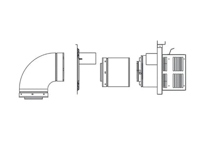Majestic DVP-TRAPK1 Horizontal Termination Kit with Short Flue