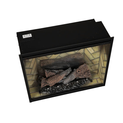 Dimplex Revillusion Weathered Concrete 30" Built-In Electric Firebox With Single Pane Glass &  Plug Kit - 500002389 (RBF30WC-FG)