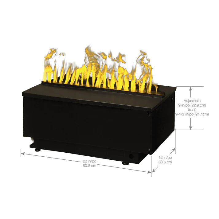 Dimplex Two Optimyst Cassette 20" Built-in Water Vapor Fireplace for Signature TruView Series