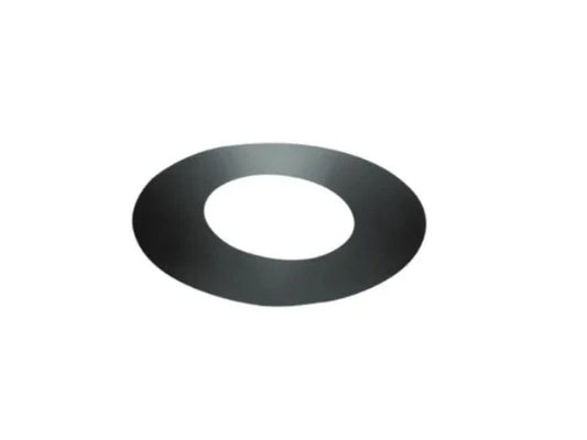 Majestic DV-6DT-RSTC3 DuraTech 6" Black Galvalum Trim Collar for 0/12 - 3/12 Pitch Roof Support