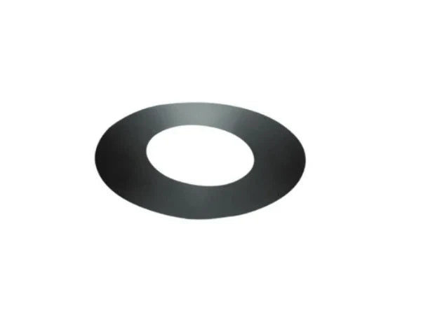 Majestic DV-6DT-RSTC6 DuraTech 6" Black Galvalum Trim Collar for 4/12 - 6/12 Pitch Roof Support