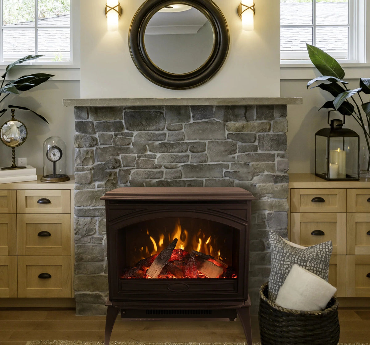 Amantii Lynwood 50-70 cm Freestanding Electric Cast Iron Stove