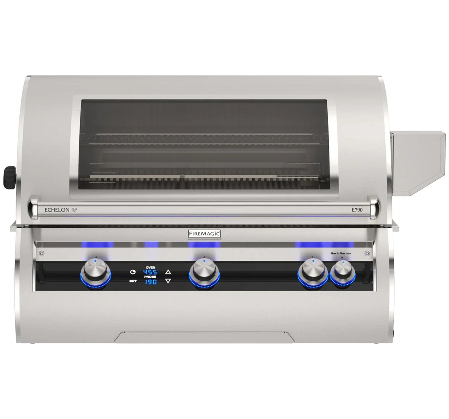 Fire Magic Echelon Diamond E790i 40" 3-Burner Built-In Gas Grill With Rotisserie Kit, Digital Thermometer and Optional Magic View Window