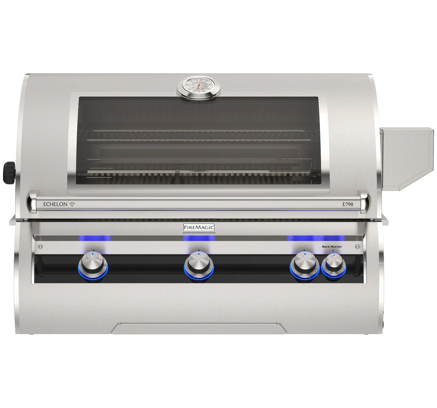 Fire Magic Echelon Diamond E790i 40" Built-In Gas Grill With Rotisserie Kit, Analog Thermometer and Optional Magic View Window