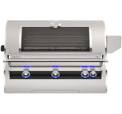 Fire Magic Echelon Diamond E790i 40" Built-In Gas Grill With Rotisserie Kit, Analog Thermometer and Optional Magic View Window