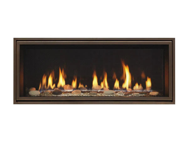 Majestic Echelon 72" Linear Contemporary Direct Vent Natural Gas Fireplace with IntelliFire Touch Ignition System
