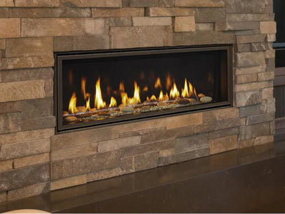 Majestic Echelon 72" Linear Contemporary Direct Vent Natural Gas Fireplace with IntelliFire Touch Ignition System