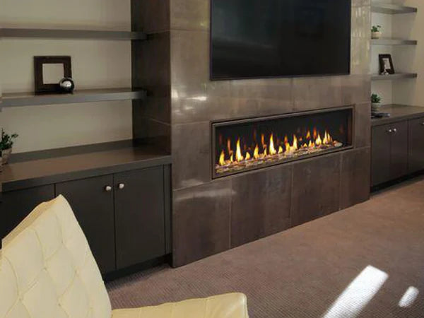 Majestic Echelon 48" Linear Contemporary Direct Vent Natural Gas Fireplace with IntelliFire Touch Ignition System