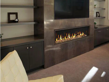 Majestic Echelon 72" Linear Contemporary Direct Vent Natural Gas Fireplace with IntelliFire Touch Ignition System