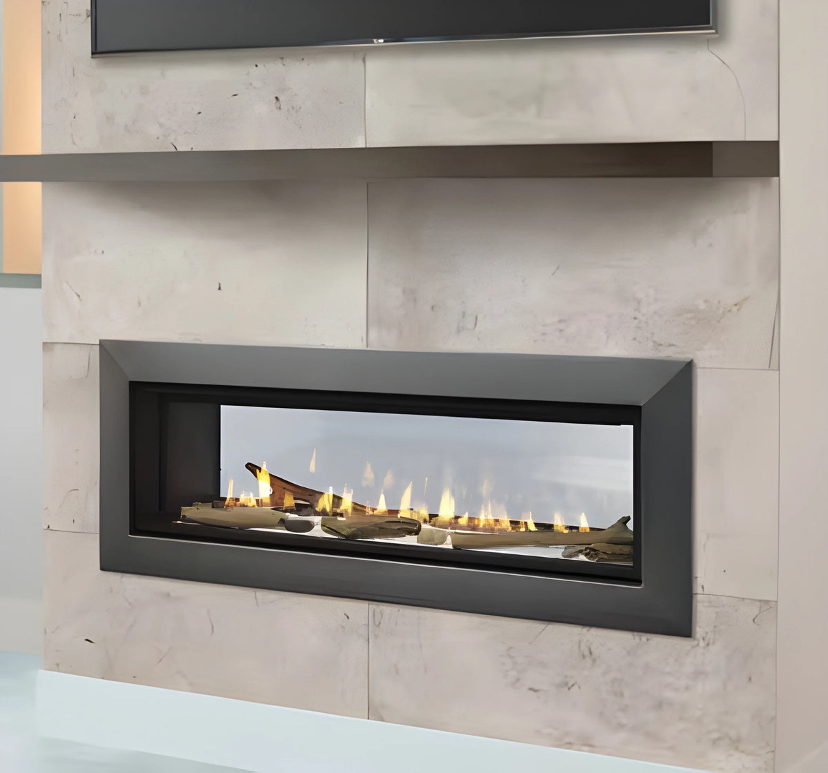 Majestic Echelon See-Through 36" Linear Contemporary Direct Vent Natural Gas Fireplace with IntelliFire Touch Ignition System