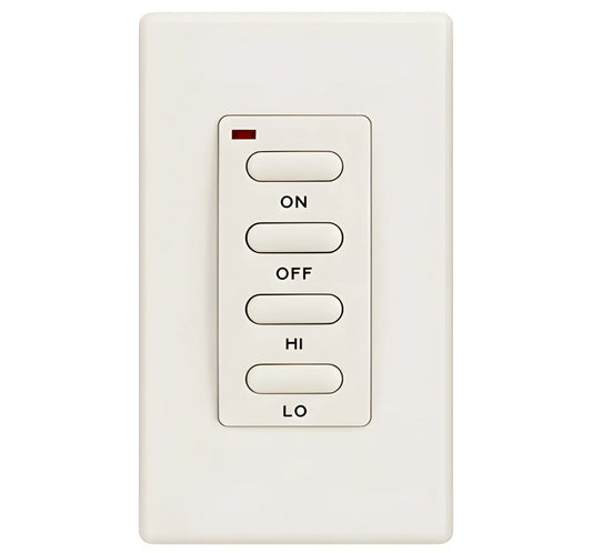 Superior On/Off & Hi/Lo Wireless Wall Mount Electronic Remote