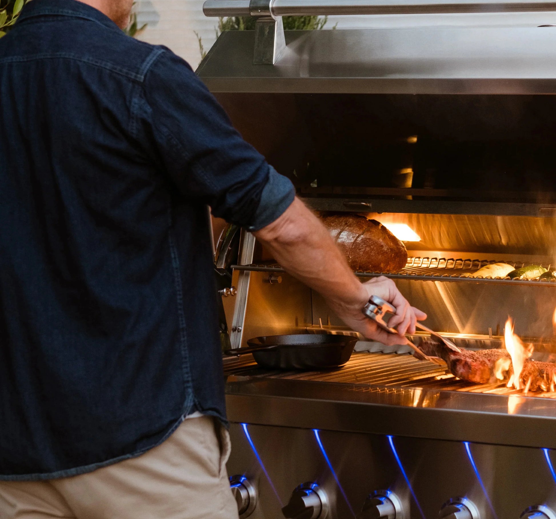 American Made Grills Encore Built-In Hybrid Gas Grill