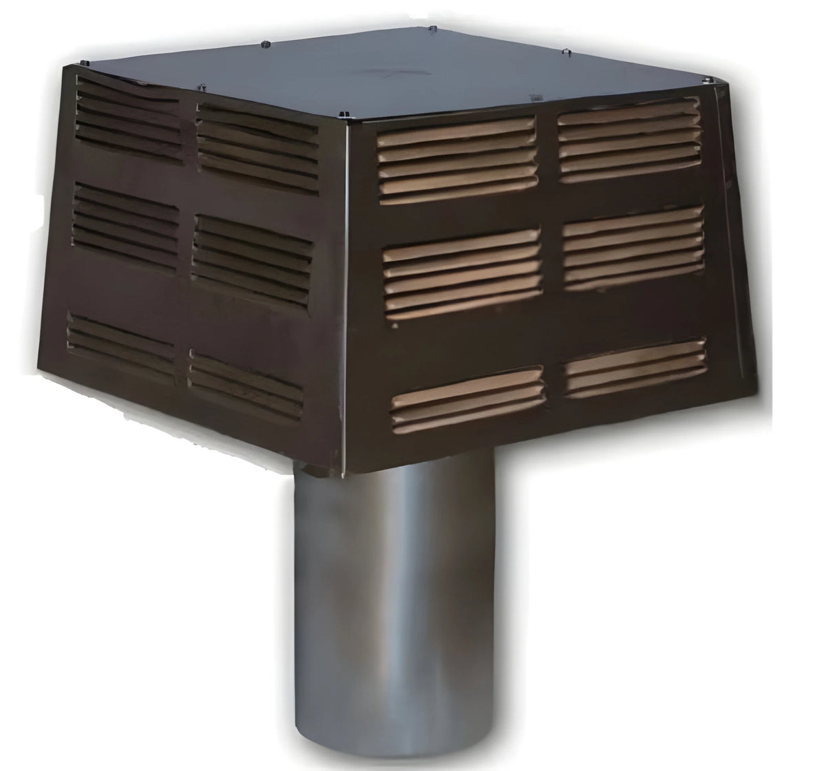 Superior Square Top - Black for 8" Wood Burning Chimney