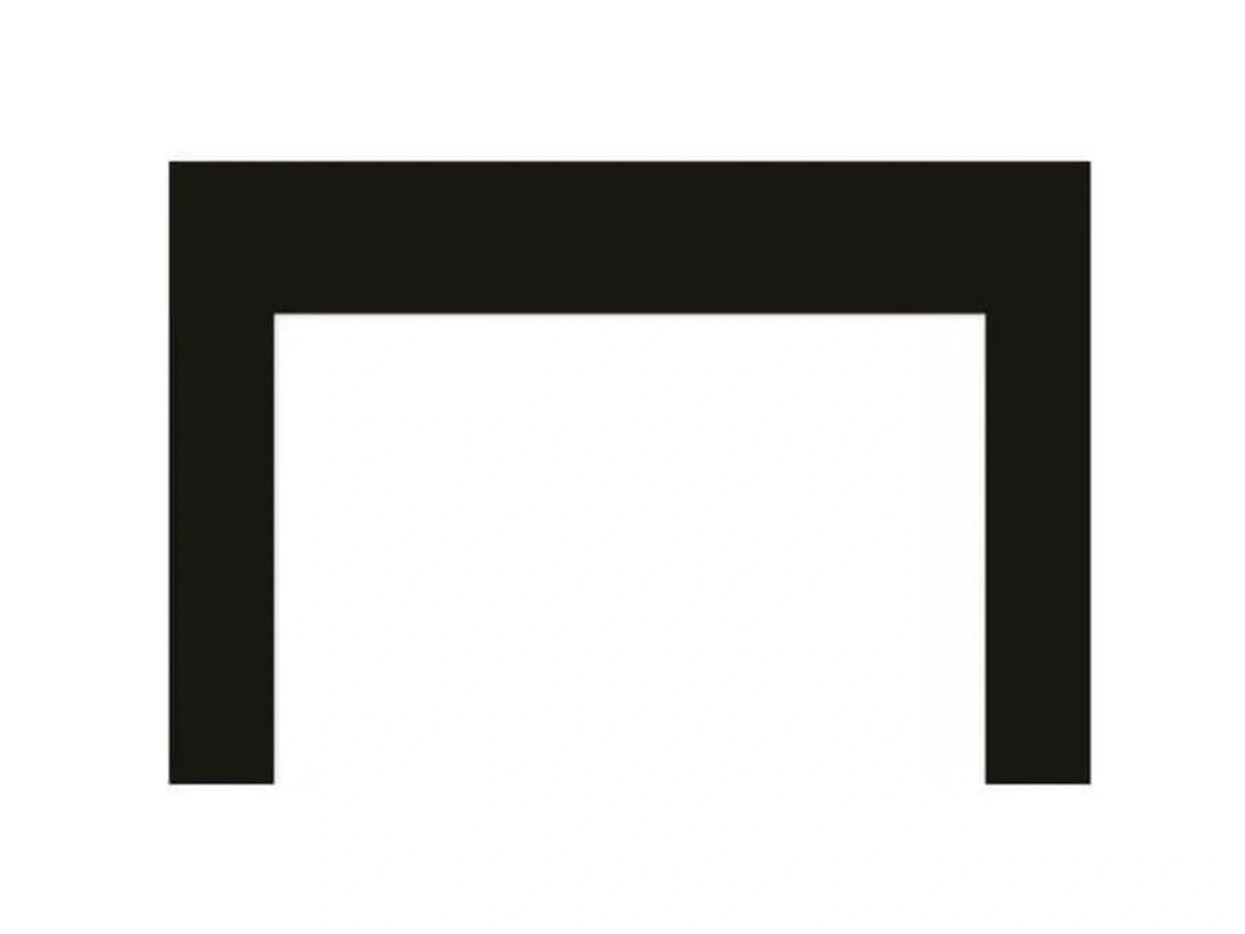 Surround, 3-Sided, 1-Pc., (9x6x1), Black (44 W x 31 H x 1 D)