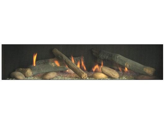 Log Set, 7 Rustic Logs, 11 Rocks, 5 SS Coils