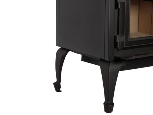 Empire Stove WLQ1BL Black Queen Anne Leg Kit with Ash Pan