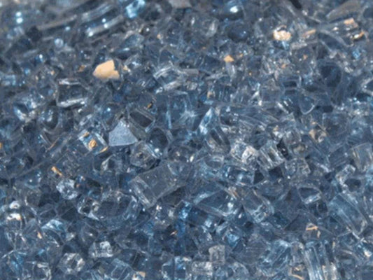 Crushed Glass, Blue Clear, approx. 1 sq. ft.