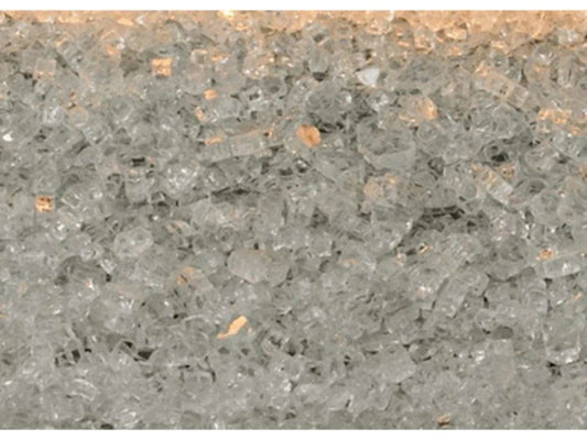 Crushed Glass, Clear Frost, approx. 1 sq. ft.