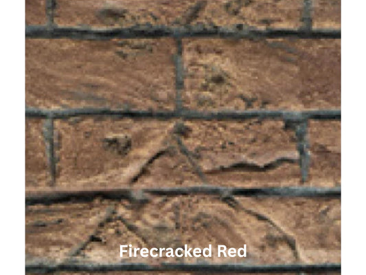 Liner - Fire-Cracked Red, Ceramic Fiber, For Large Insert