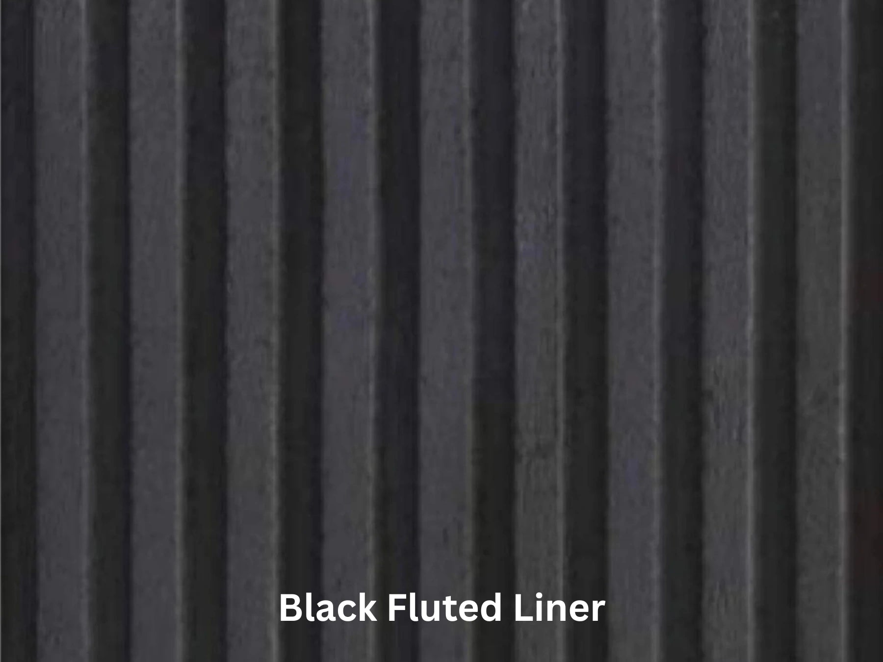 Liner, Fluted Black