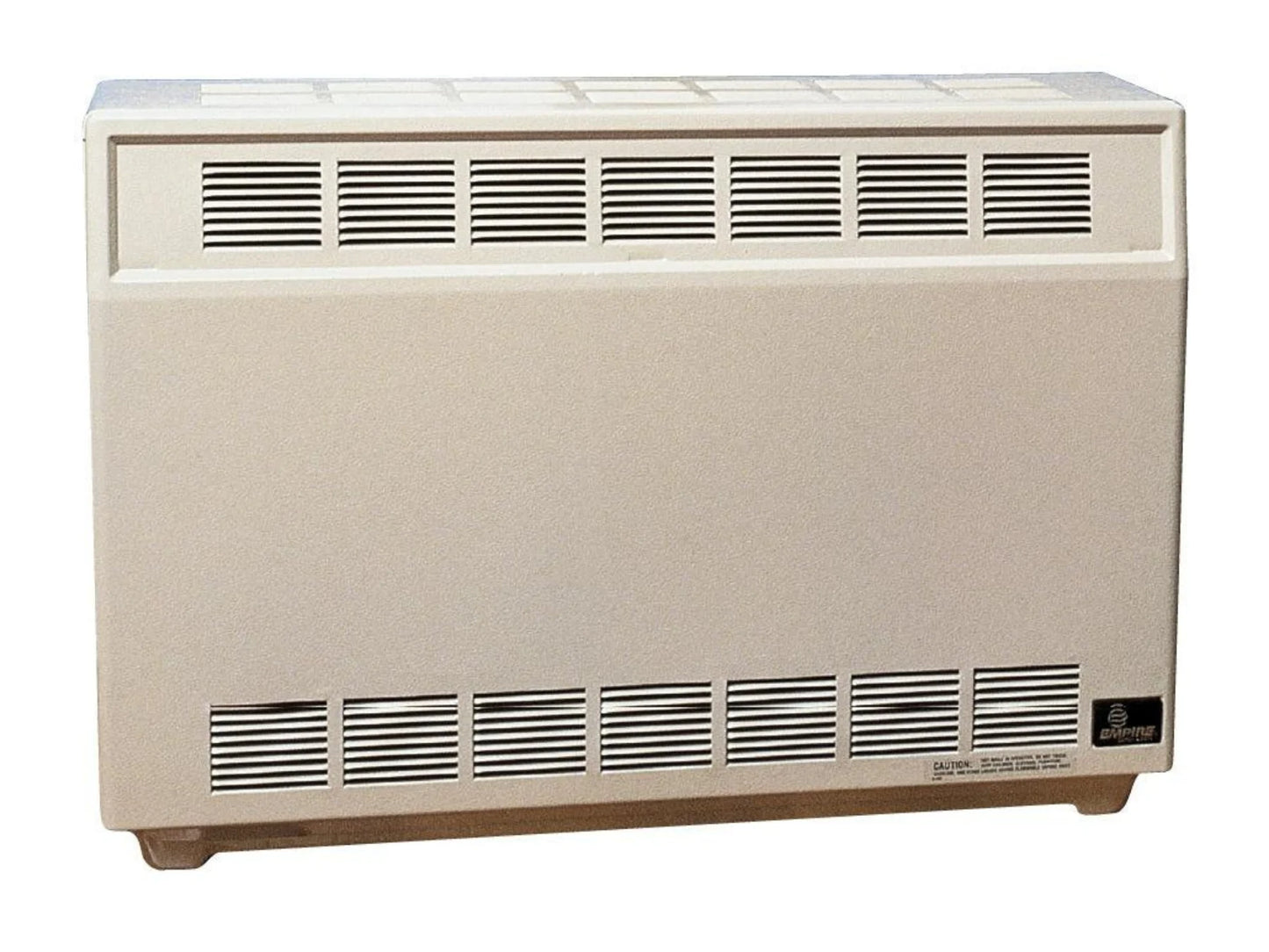 Empire Heater Beige Standing Pilot Hydraulic Thermostat Control Propane Gas Console Vented Room Heater