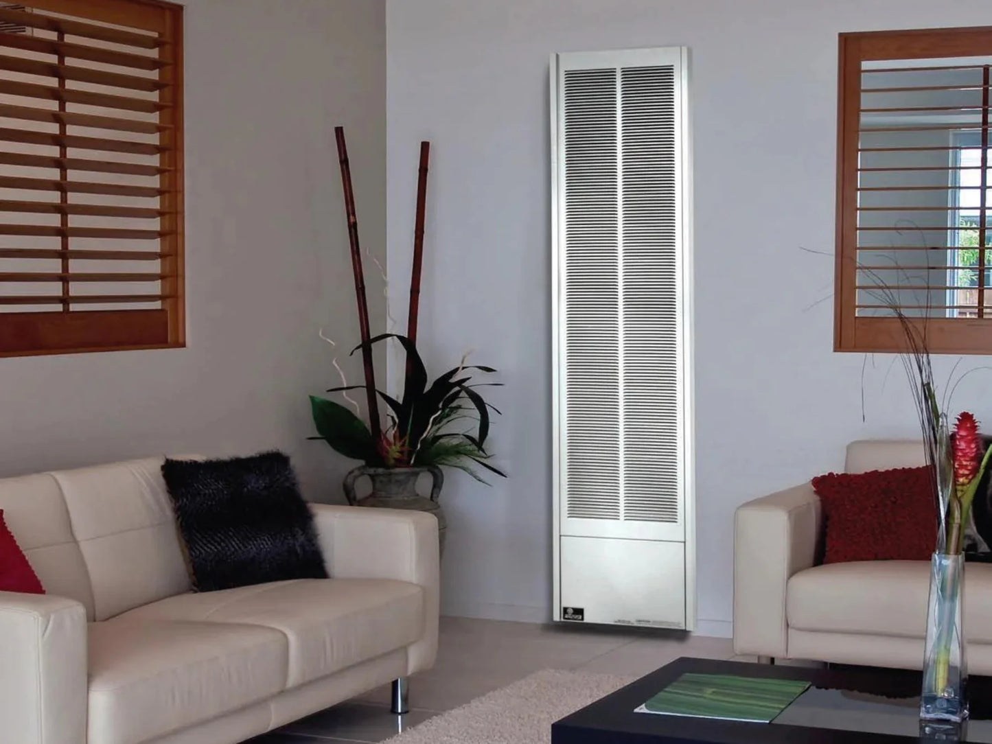 Empire Heater 50" White Millivolt Control Natural Gas B-Vent Gravity Wall Furnace