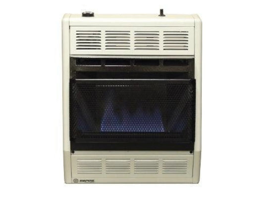 Empire Heater 10" White Modulating Hydraulic Thermostat Control, Liquid Propane Vent Free Blue Flame Heater