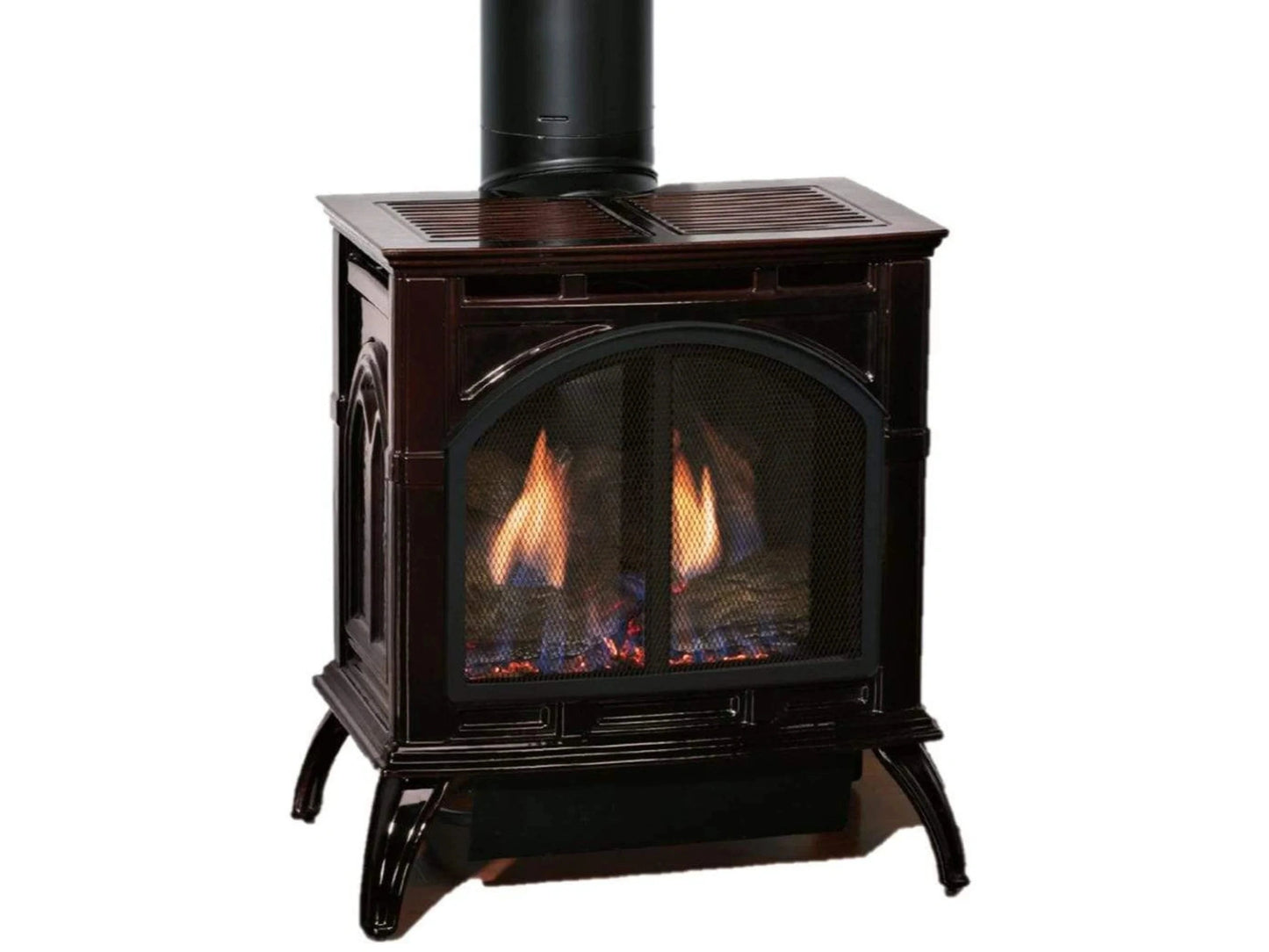 IP, Slope Glaze Burner, Log Set, Porcelain Mahogany, Propane